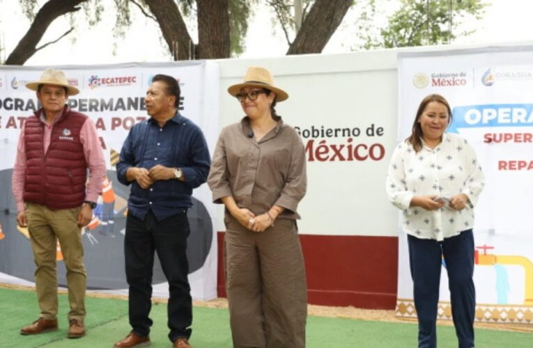 Ecatepec inaugura pozo Las Fuentes para mejorar abastecimiento de agua