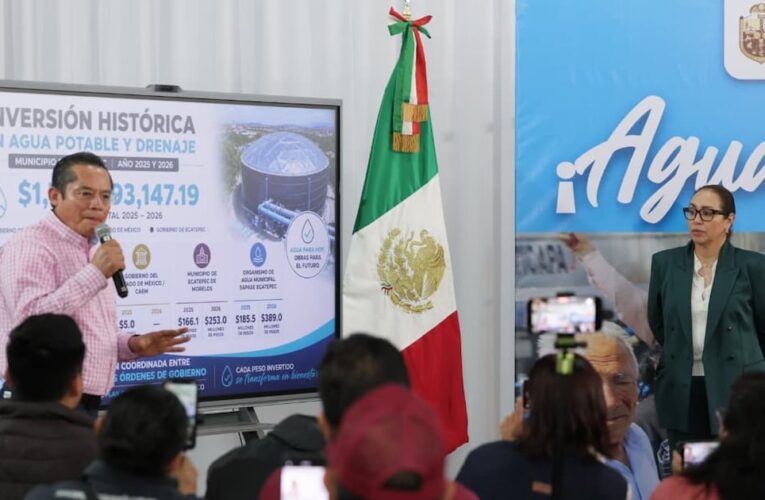 Ecatepec mejora el suministro de agua en la Quinta Zona