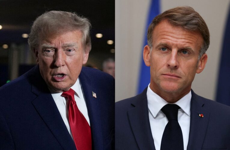 Emmanuel Macron y Donald Trump proponen frenar precios del petróleo