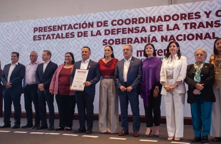 Morena presenta coordinadores estatales hacia las elecciones de 2027