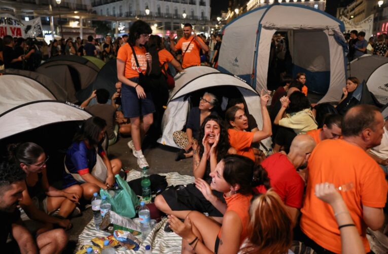 Protestas en Madrid por la crisis de vivienda y el desalojo de Maricarmen